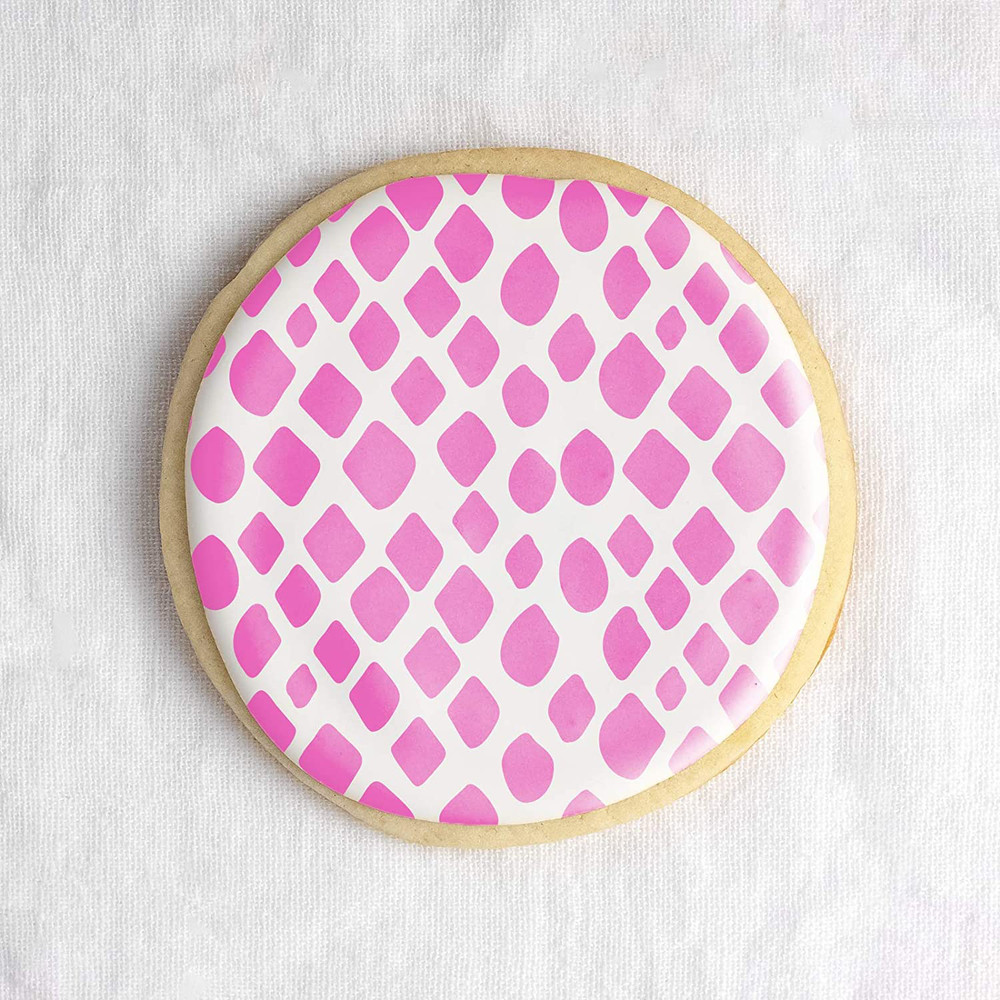 Snakeskin Cookie Stencil - Durable & Reusable Mylar Stencils