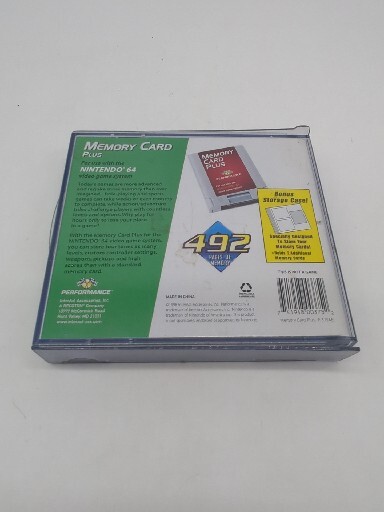 Performance Memory Card Plus Nintendo 64 & Memory Card Set
