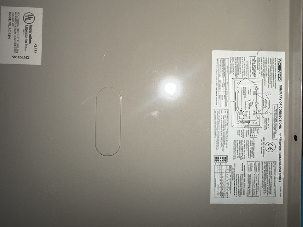 Ademco VISTA-10SE Security Camera Panel