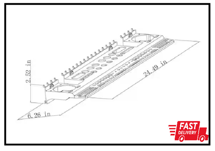 Gray Wall-Mount or Peggable Multi-Purpose Tool Storage Holder