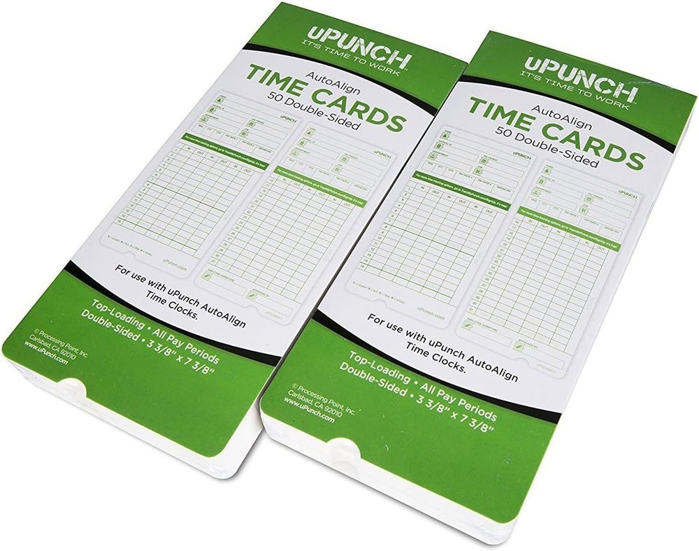 100 Durable HN3000 Time Cards for Accurate Payroll Processing - Ready to Use