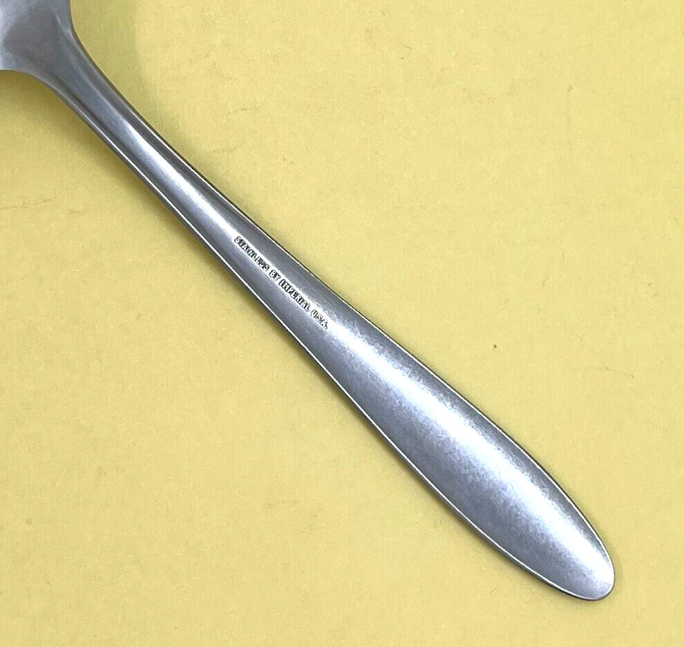 IMPERIAL IMI45 STAINLESS FLATWARE PIERCED CASSEROLE SPOONS PLAIN HANDLE 9"