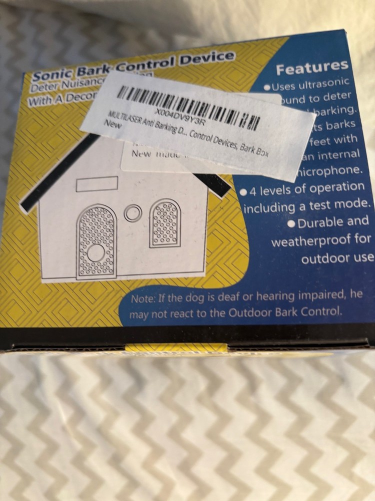 Sonic bark control device with decorative touch