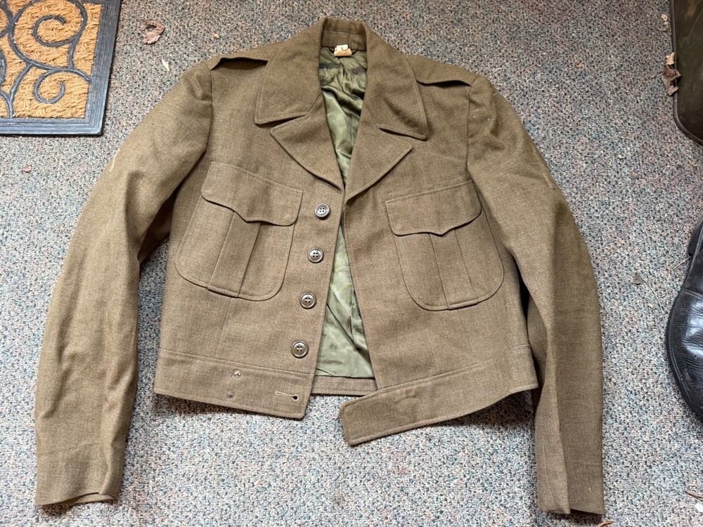 ORIGINAL WWII US ARMY EM NCO M1944 CLASS A IKE JACKET- XSMALL  36R