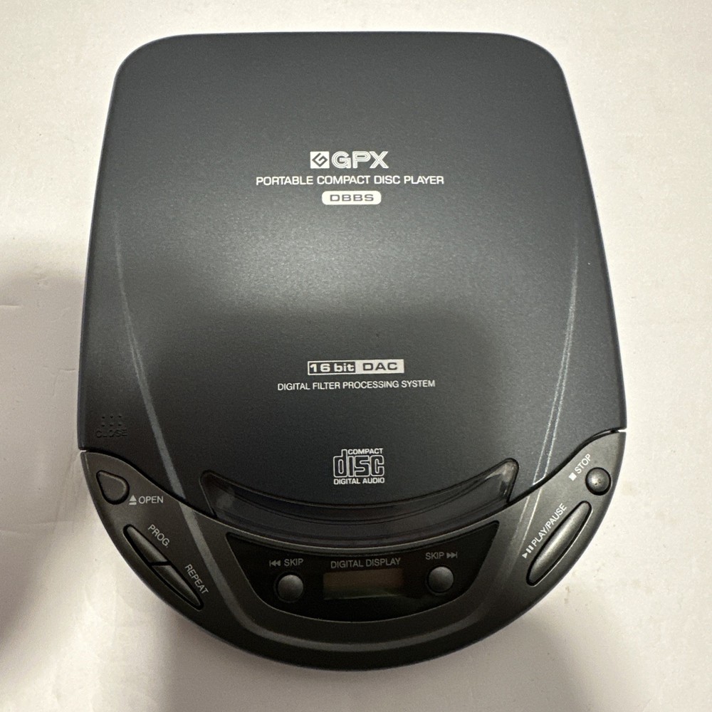 GPX C3853 16 Bit DAC Digital Filter Processing Portable Compact Disc Player