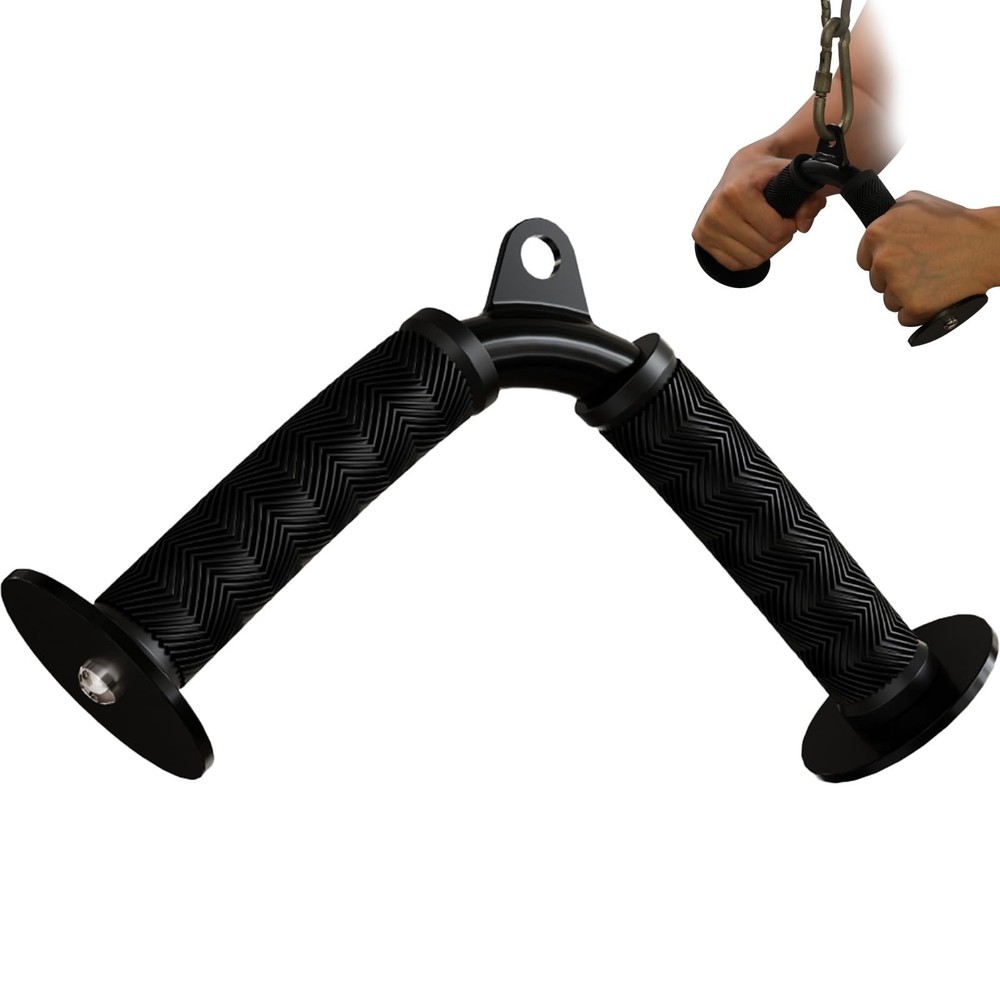 Tricep V Bar Cable Attachment, Tricep Pull Down Attachment for Home Gym Equip...