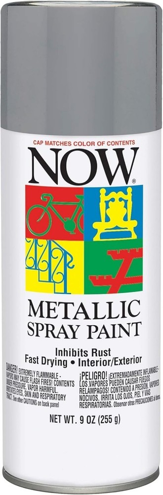 Transform Projects with Krylon 9 oz Gloss Aluminum Spray Paint - Rust-Resistant