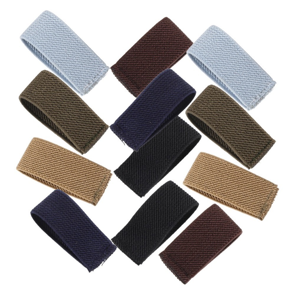 12 Pcs Belt Loop Retainer Elastic Keepers Backpack Straps Holder