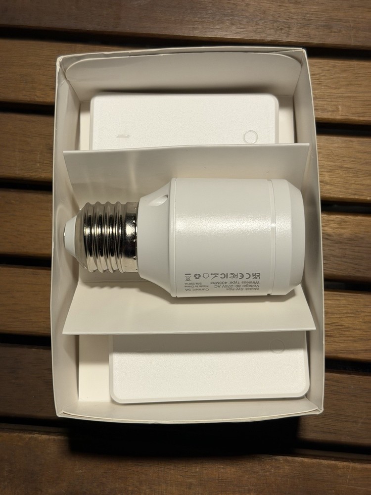 500W Remote Control Light Bulb Socket, with 2 Switches, Wireless Li... Fast Ship