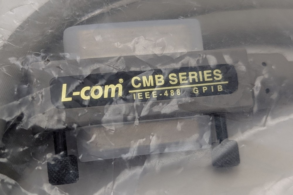 NEW L-Com CMB24-2M Molded IEEE-488 GPIB Cable 2m (6.5ft) Shielded Stackable NIP