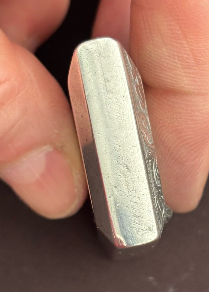 Antique Victorian Solid Silver Snuff Box. Birmingham 1898. (SB 1)