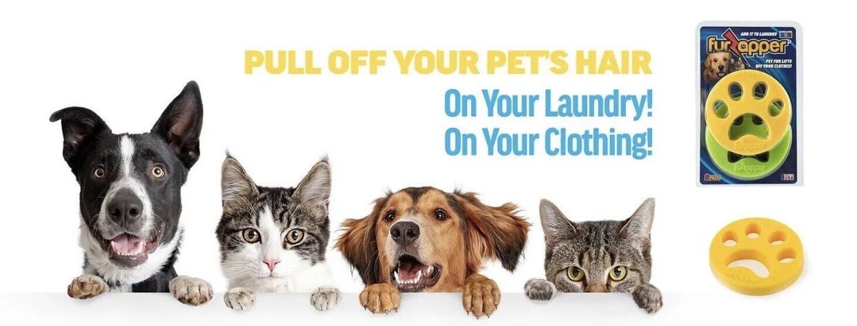 FurZapper Pet Hair Remover 4 Count Laundry Hair Remover