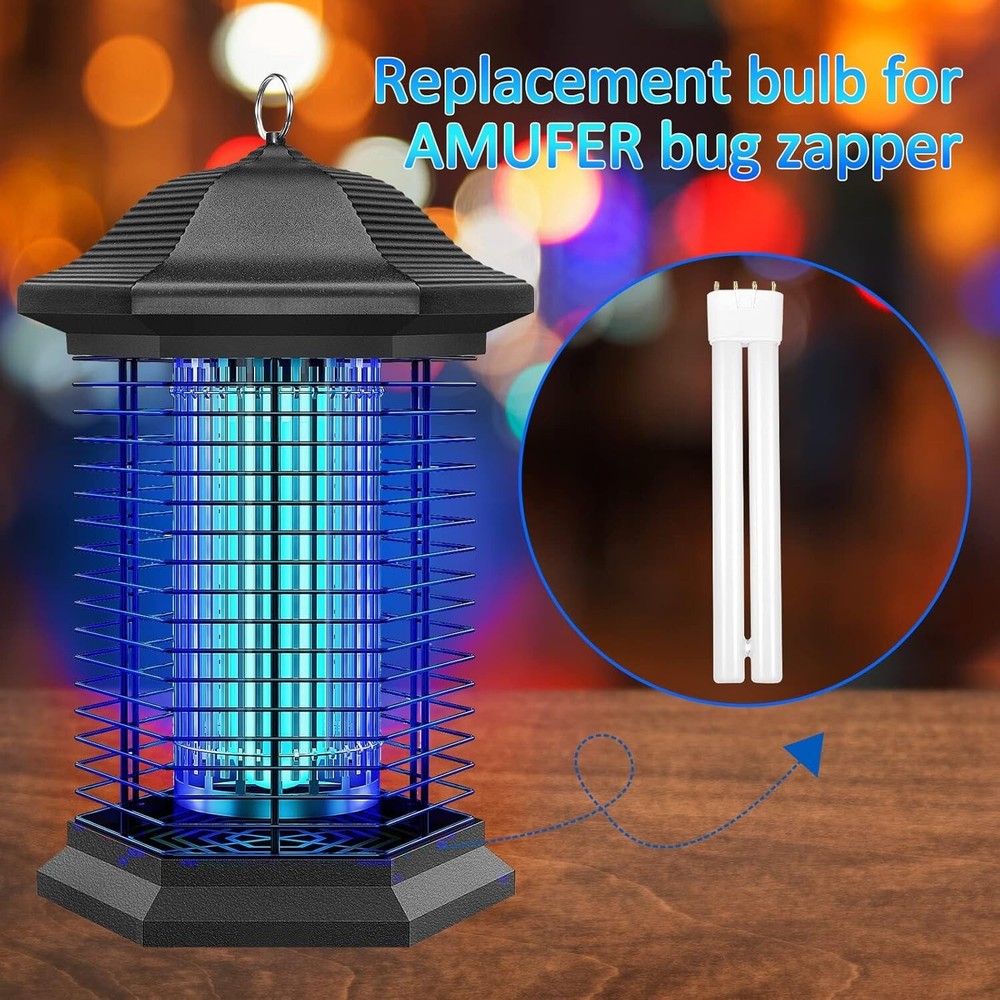 18W Bug Zapper Replacement Bulb, H-Shaped Tube with 4-Pin Base Bug Light, Replac
