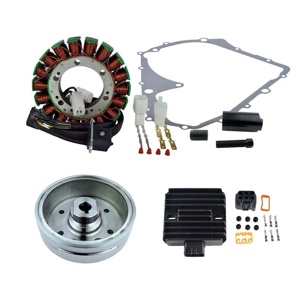 Kit Flywheel Stator Regulator Puller Gasket For Suzuki LTA 400 Eiger Auto 2004