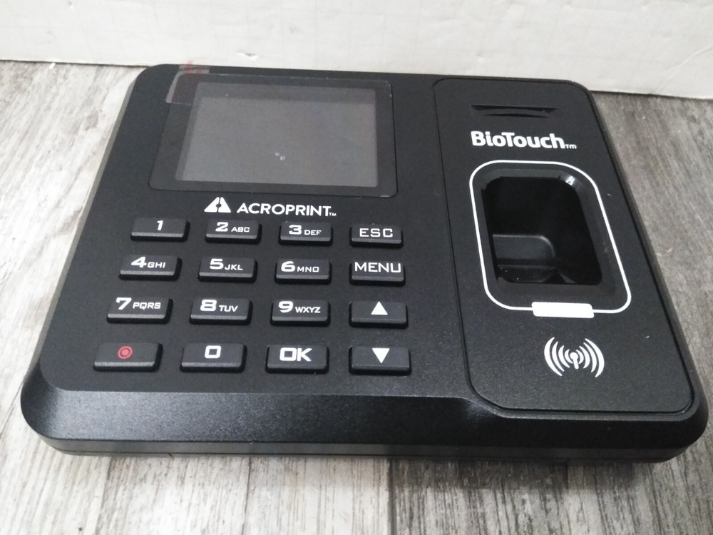Acroprint BioTouch Black Automatic Biometric Fingerprint Time Clock ( TOUCH-PAD)