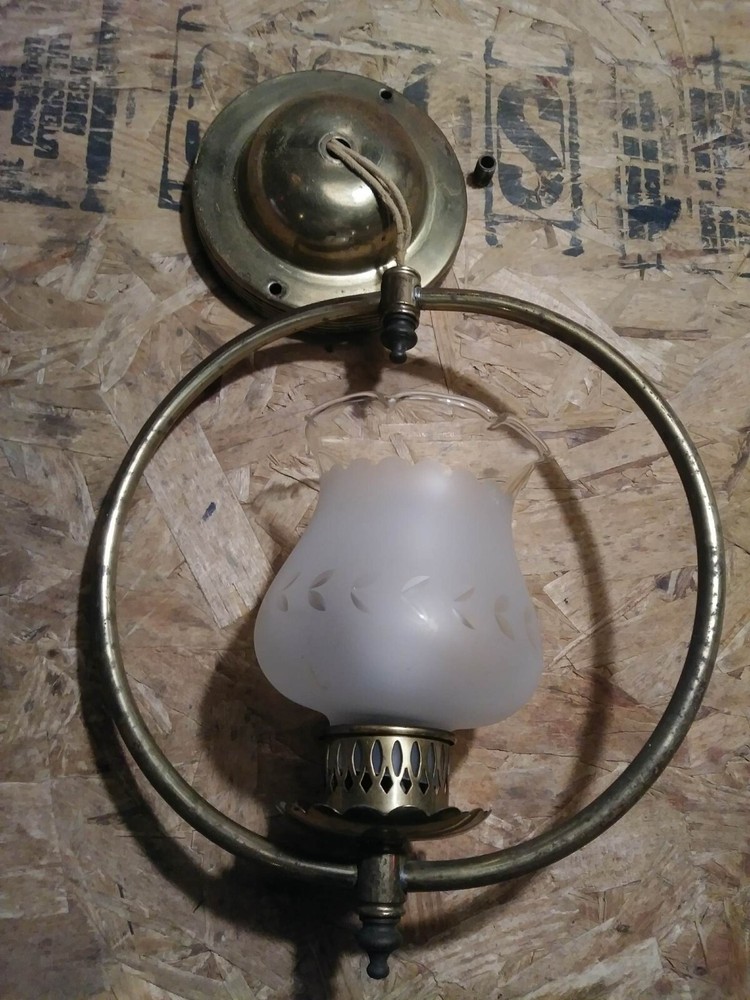 Vintage International Lighting Co Brass vintage wall ceiling Hanging Sconce