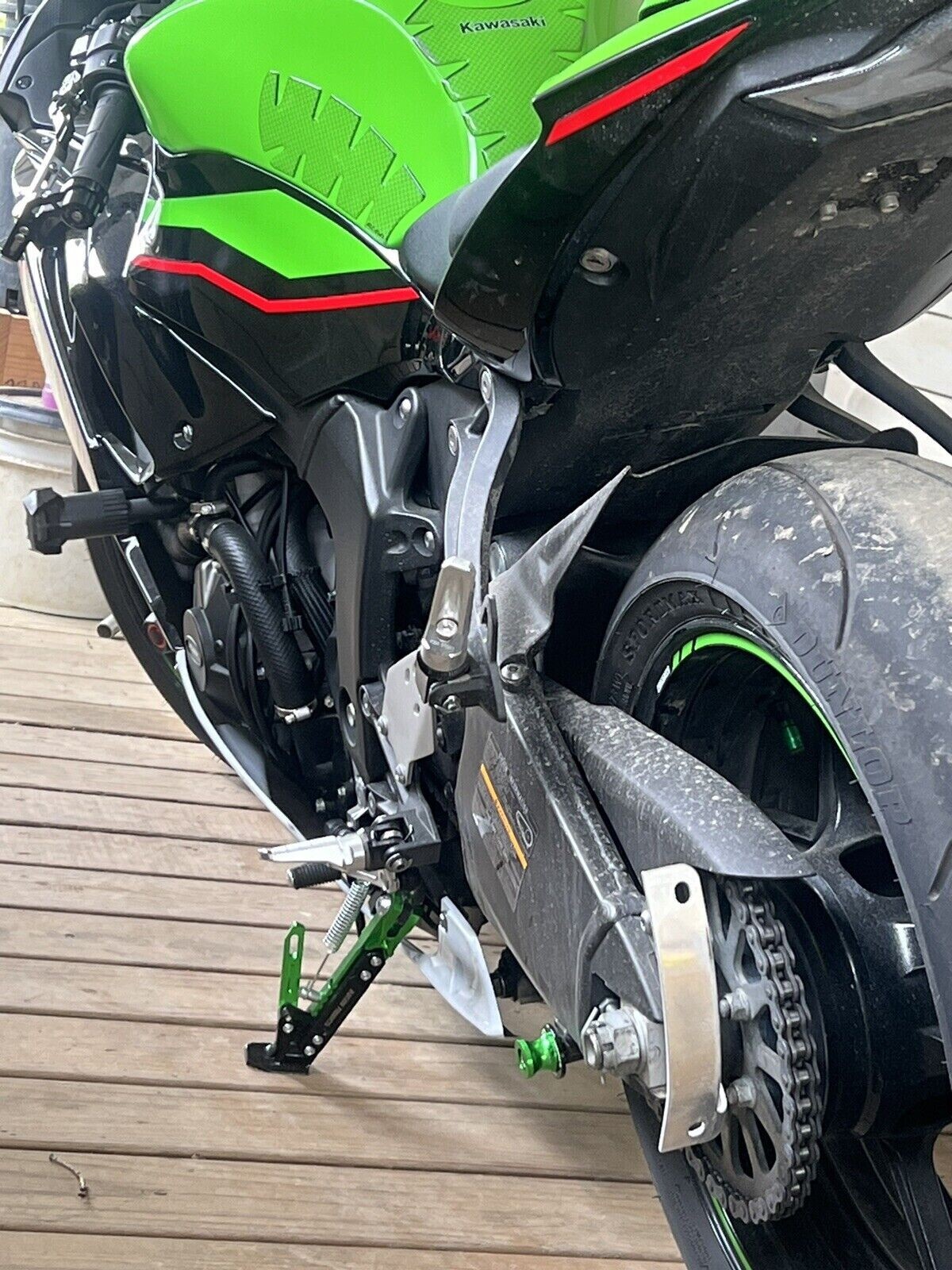 Curved License Plate Relocation Bracket for KAWASAKI NINJA ZX6 ZX6R ZX6RR New