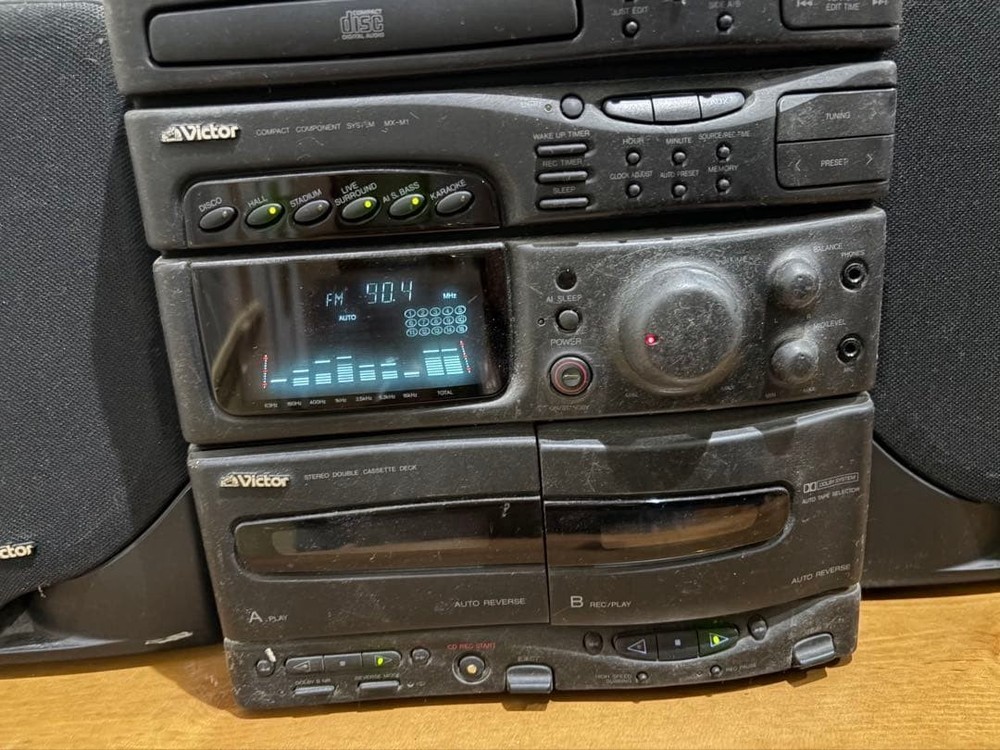 Victor component FM radio CD cassette deck