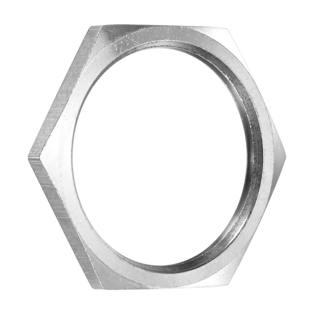 1-Pack Cast Pipe Fitting Hex Locknut, NPT1 1/2 Female Thread Hex Locking Nut