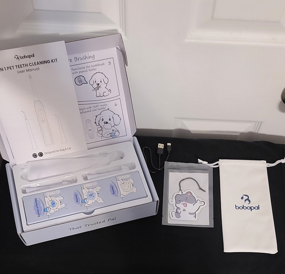 Bopopal 3 n 1 Pet Teeth Cleaning Kit