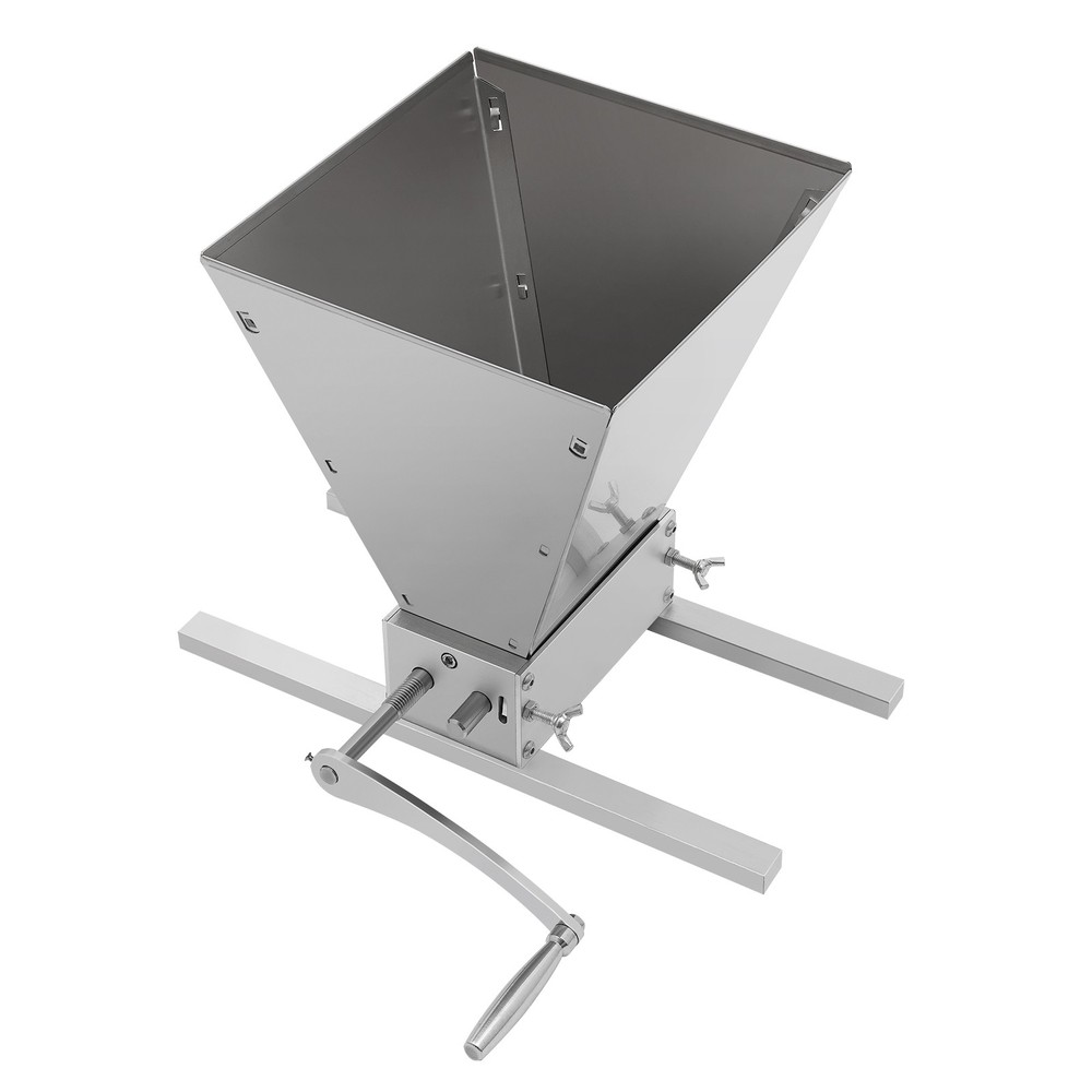 2 Rollers Malt Mill - Adjustable Grain Crusher for Home Brewing