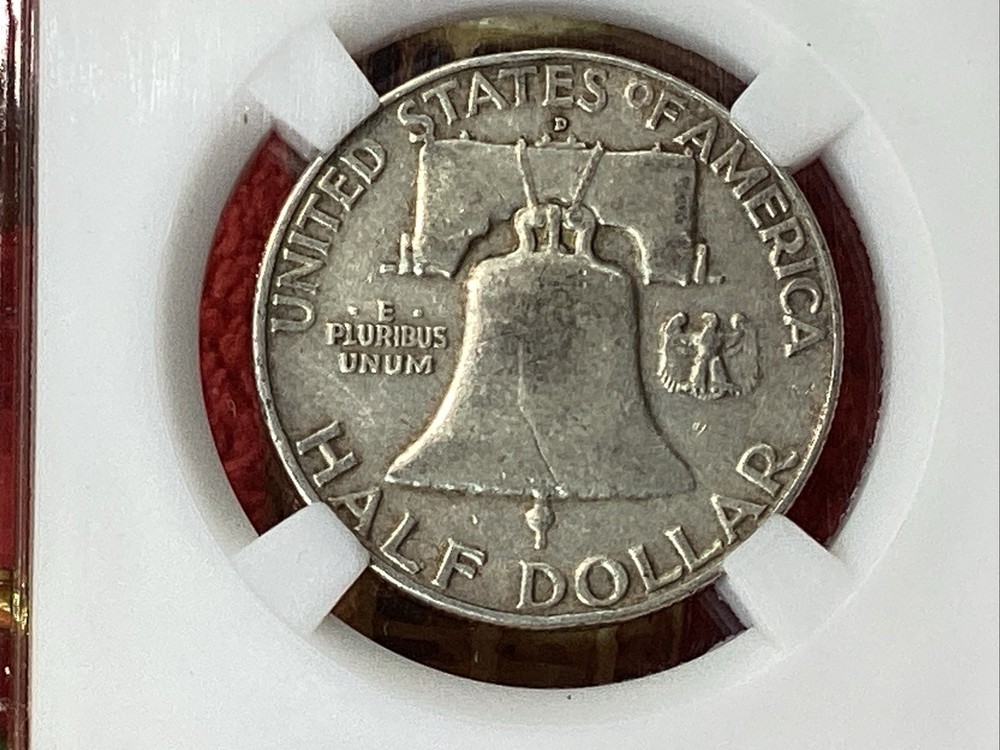 1957 D FRANKLIN HALF 💰 in GENERIC SLAB