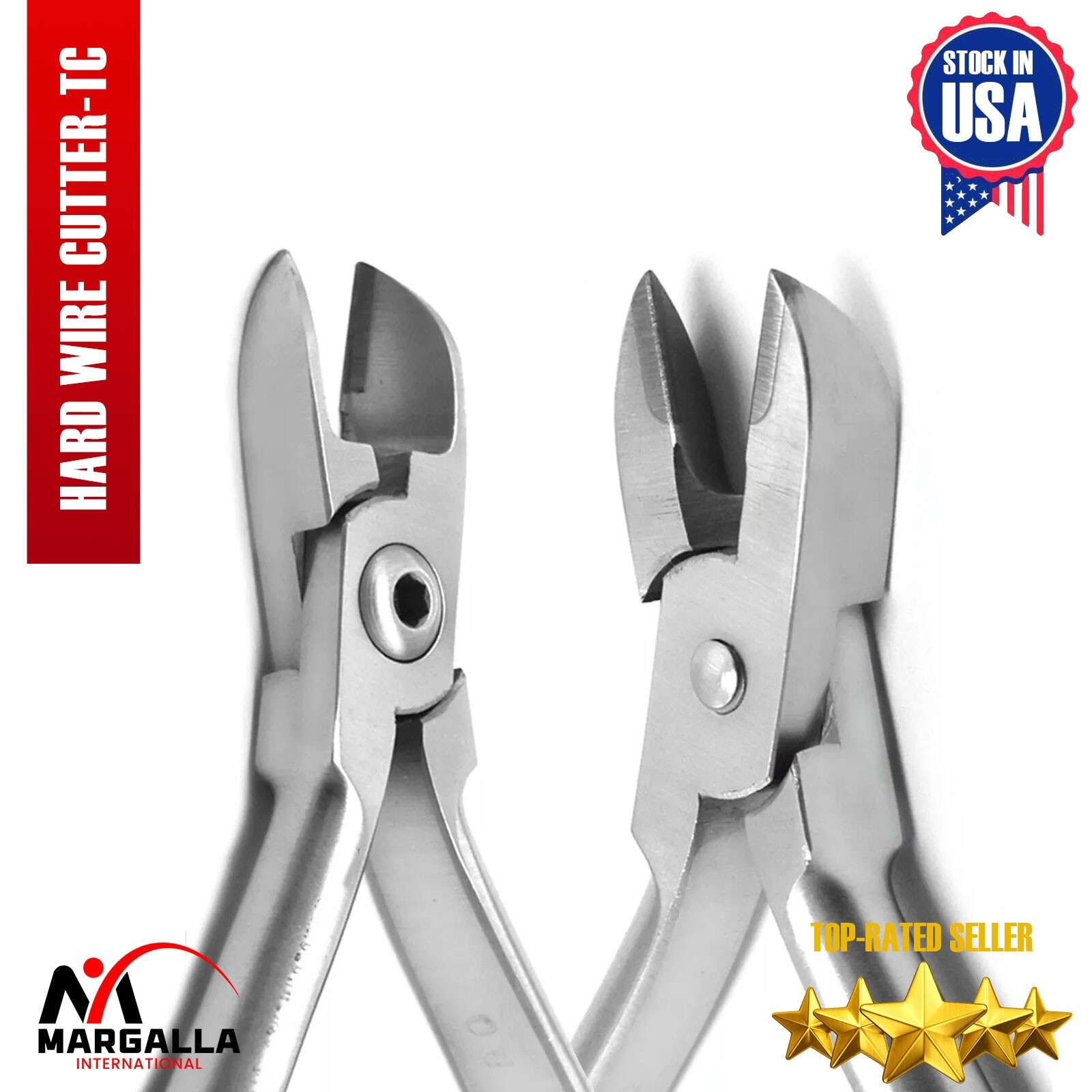 Dental Hard Wire Cutter TC Orthodontic Braces Pin Ligatures Heavy Duty Pliers CE