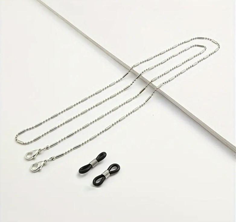 Glasses chain Silver Color Read Glasses Cord Lanyard Holder Neck Strap
