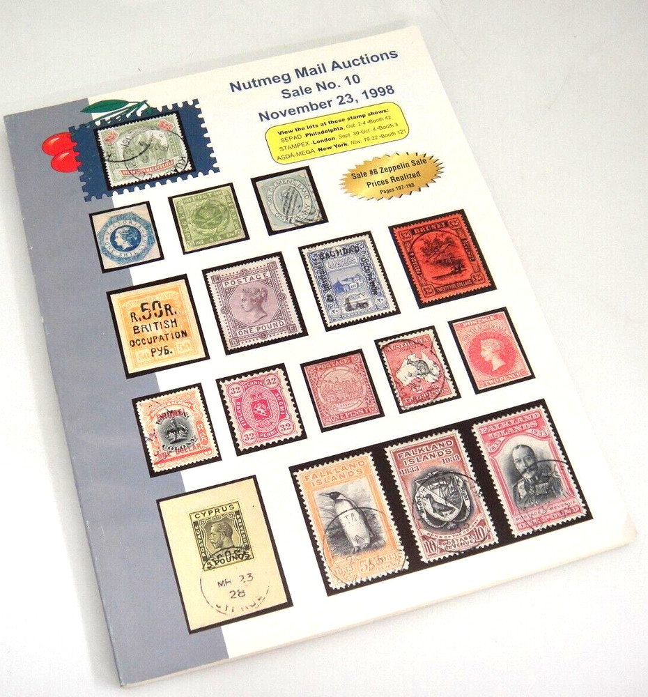 Nutmeg Stamp Auction Catalog 1998 British Commonwealth and Worldwide