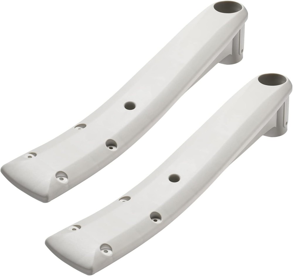 Sturdy 2-Pack Deck Support for BiltMor Above Ground Pool Steps - Pearl Gray