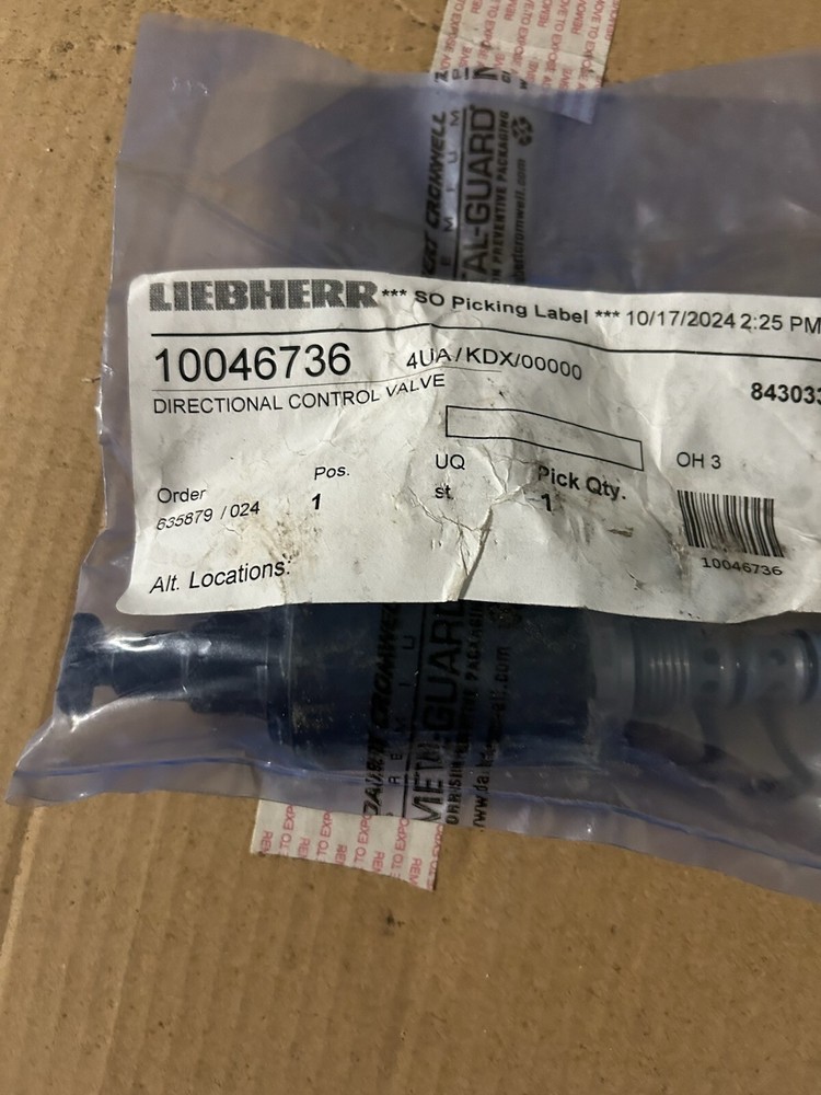 10046736 liebherr control valve