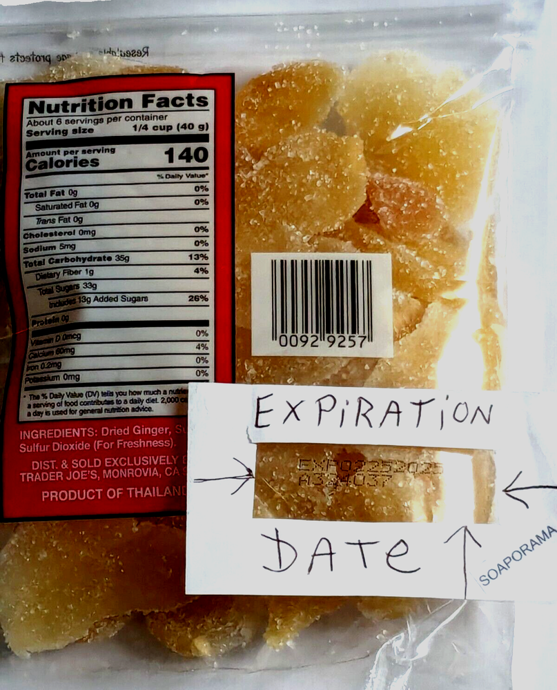 Trader Joe's Crystallized Candied Ginger 8oz (227 g)