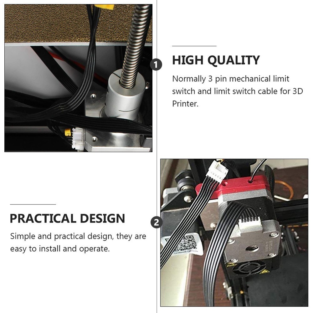 1 Set 3D Printer Stepper Motor and Limited Switch Cable with Switch