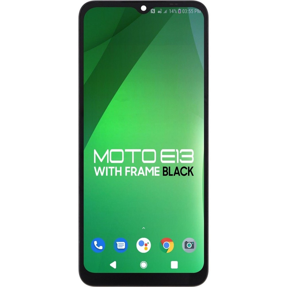 Moto E13 XT2345/2023 LCD with Touch + Frame Black Best Quality