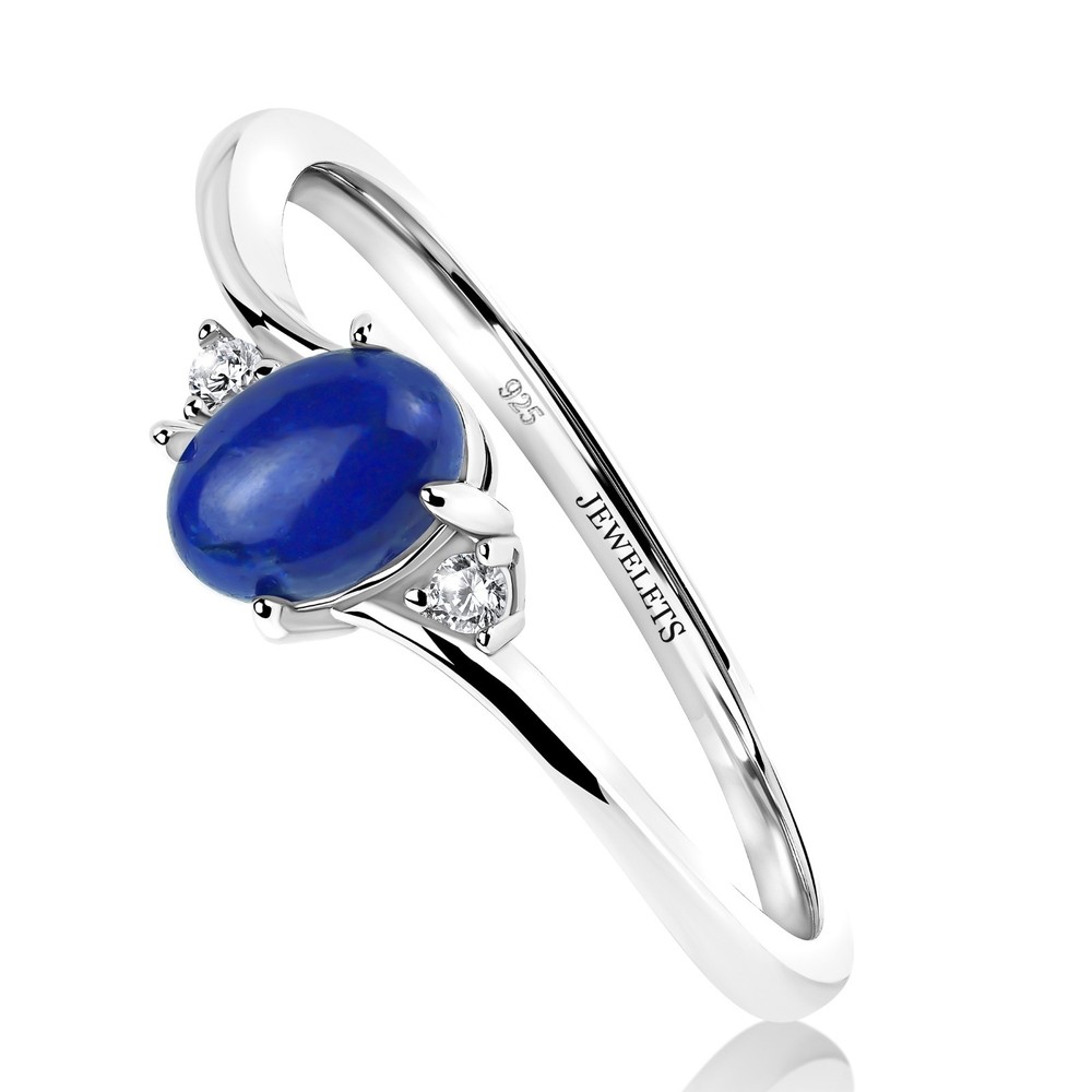 Silver Ring Blank, Oval 5x7mm – Celtic Bezel Setting Ring Mounting | Rhodium