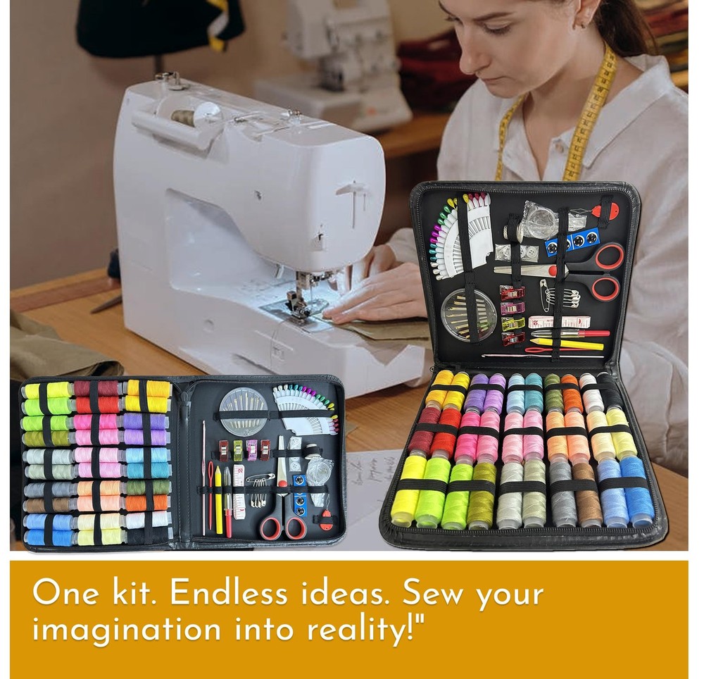 Gemsy Sewing Kit Box | Tailoring Tools Combo with Accessories, Scissors,...