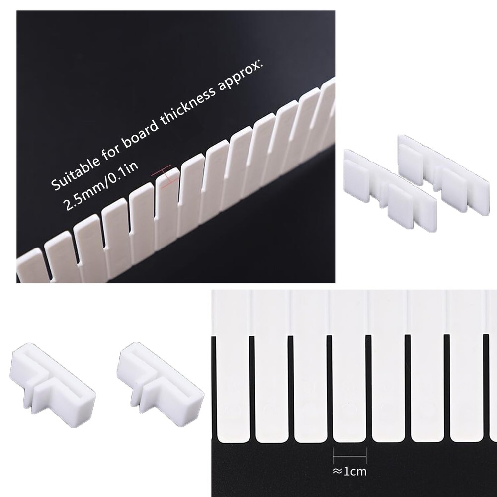 22 Pack Drawer Divider Clips Holder Plastic Mount Fixing Buckle Corner Angle ...