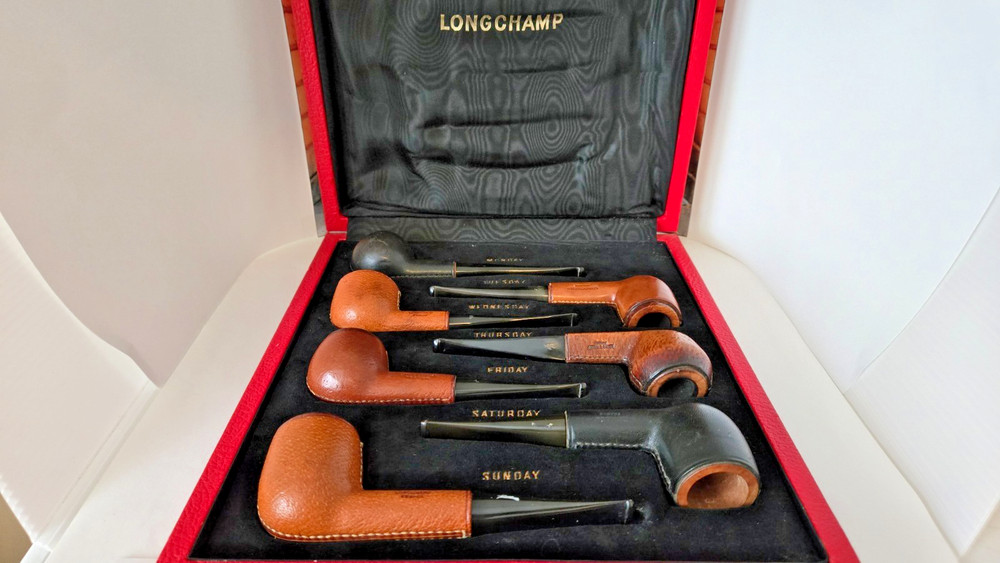 RARE LONGCHAMP 7-DAY SET IN ORIGINAL CASE (1948-1978)