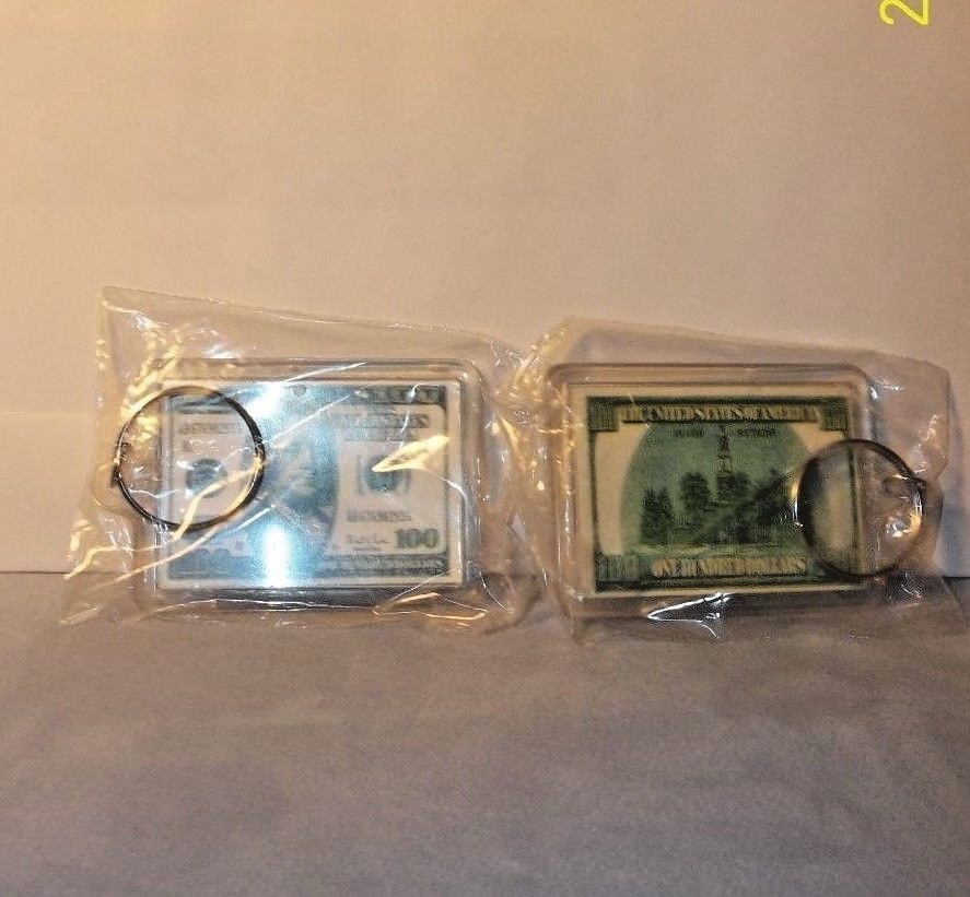 Benjamin Franklin $100 Bill Key Chain