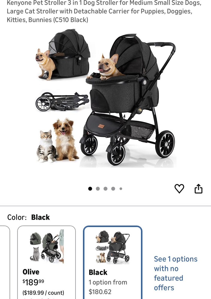 Kenyone Pet Stroller (Removable Cabin Model C510)