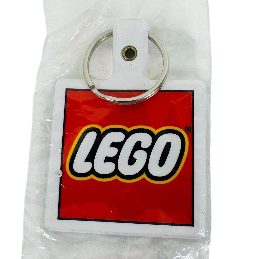 LEGO VIP 1964 Retro Logo Rubber Keychain Keyring New