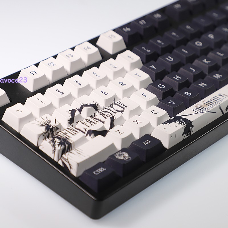 Final Fantasy 14 PBT Keycap Peripheral Simple Mechanical Keyboard PS Bluetooth