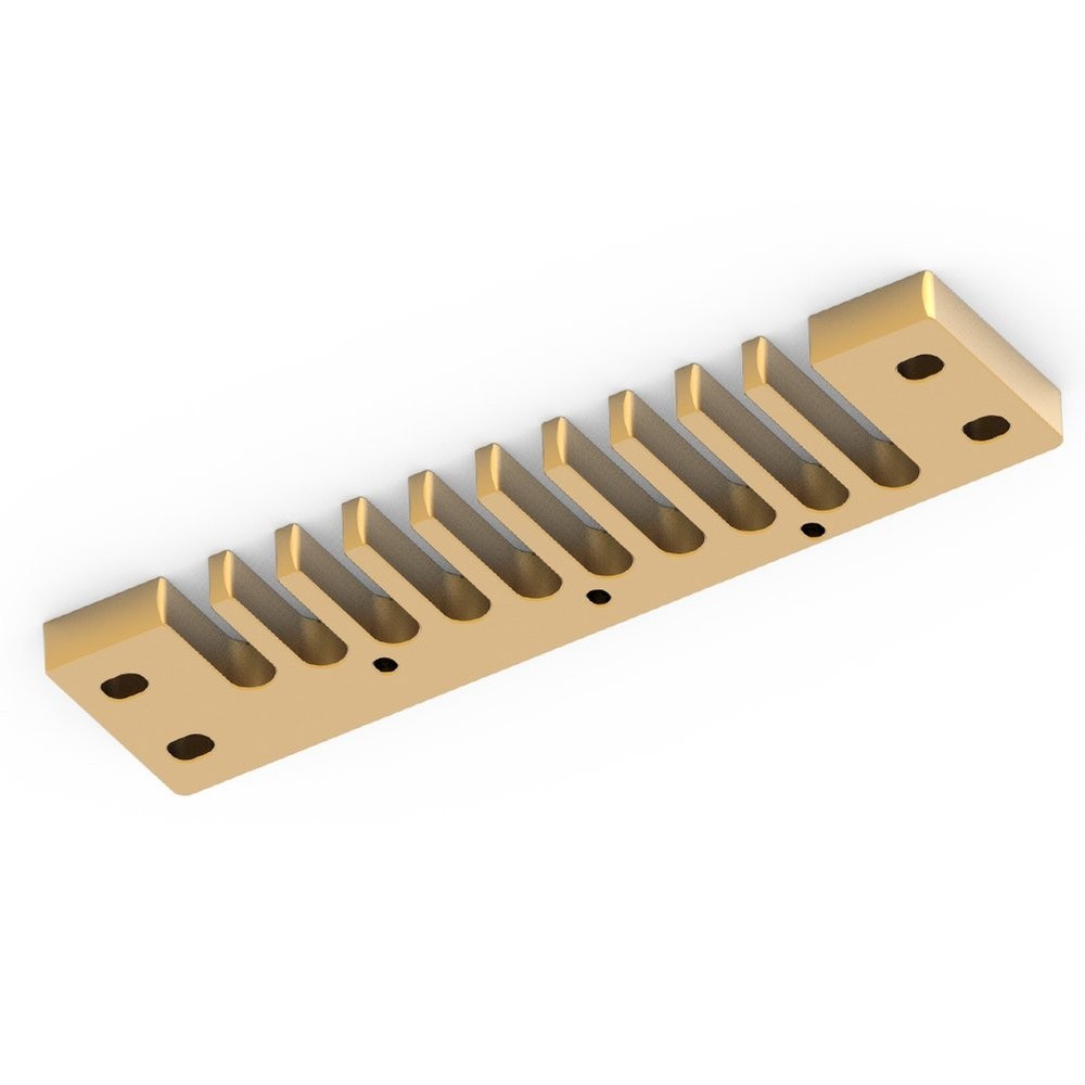 Harmonica Comb Part, Durable Aluminum Alloy Replacement Comb for Musicians, S...