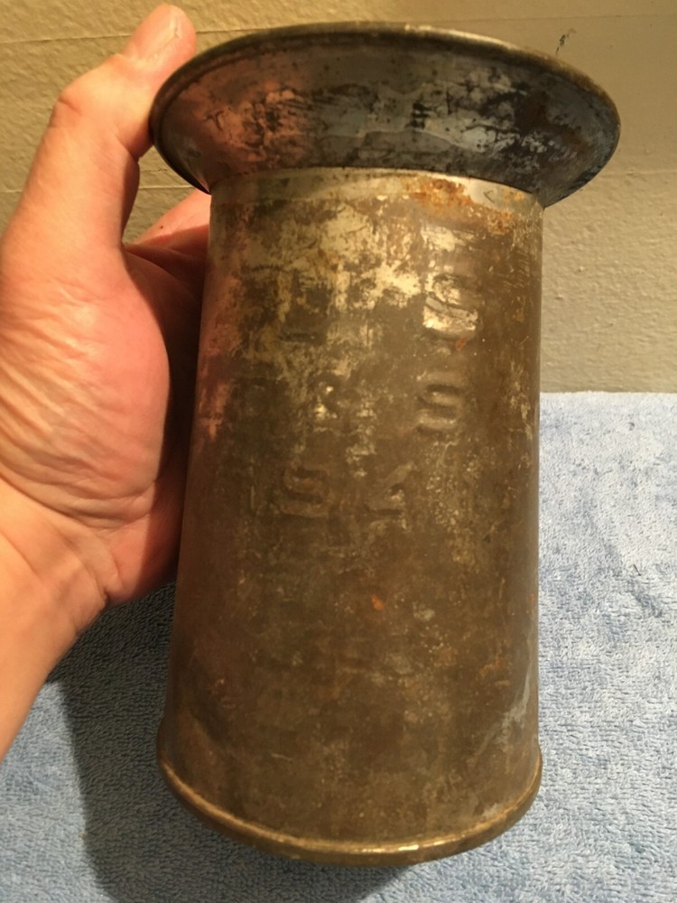 VINTAGE STAMPED 1941 U.S. MILITARY WWII METAL FIELD PITCHER MARKED  L T & S Co.