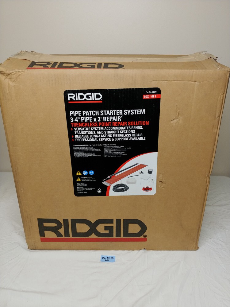 RIDGID 74673 PIPE PATCH STARTER SYSTEM - 3-4"PIPE X 3' REPAIR *READ DESCRIPTION*