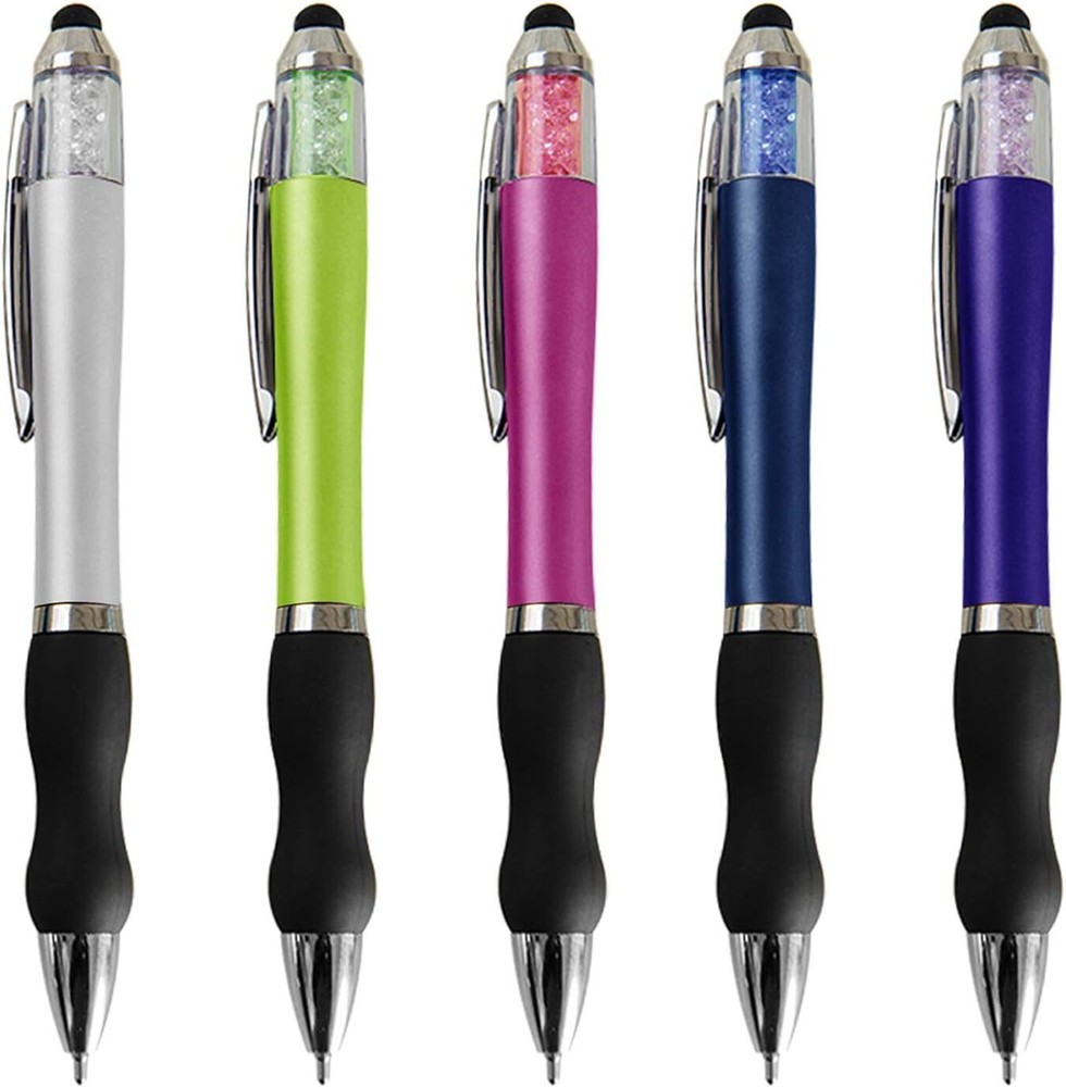 Ballpoint Writing Pens,8 pack(5 count+3 refills) with Stylus Tips 1mm