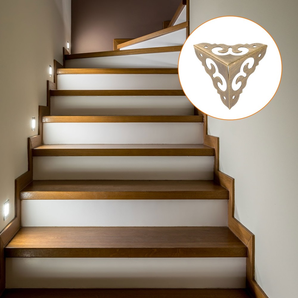 4 Pcs 30mm Decorative Box Corner Cover, Corner Protector, Bronze