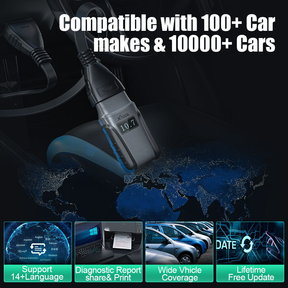 XTOOL A30M Bidirectional Scan Tool OBD2 Diagnostic Scanner Auto Code Reader TPMS