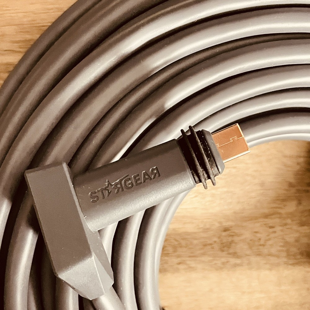 StarGear For Starlink Rectangular Satellite V2 75 Ft Cable,Gray, Router