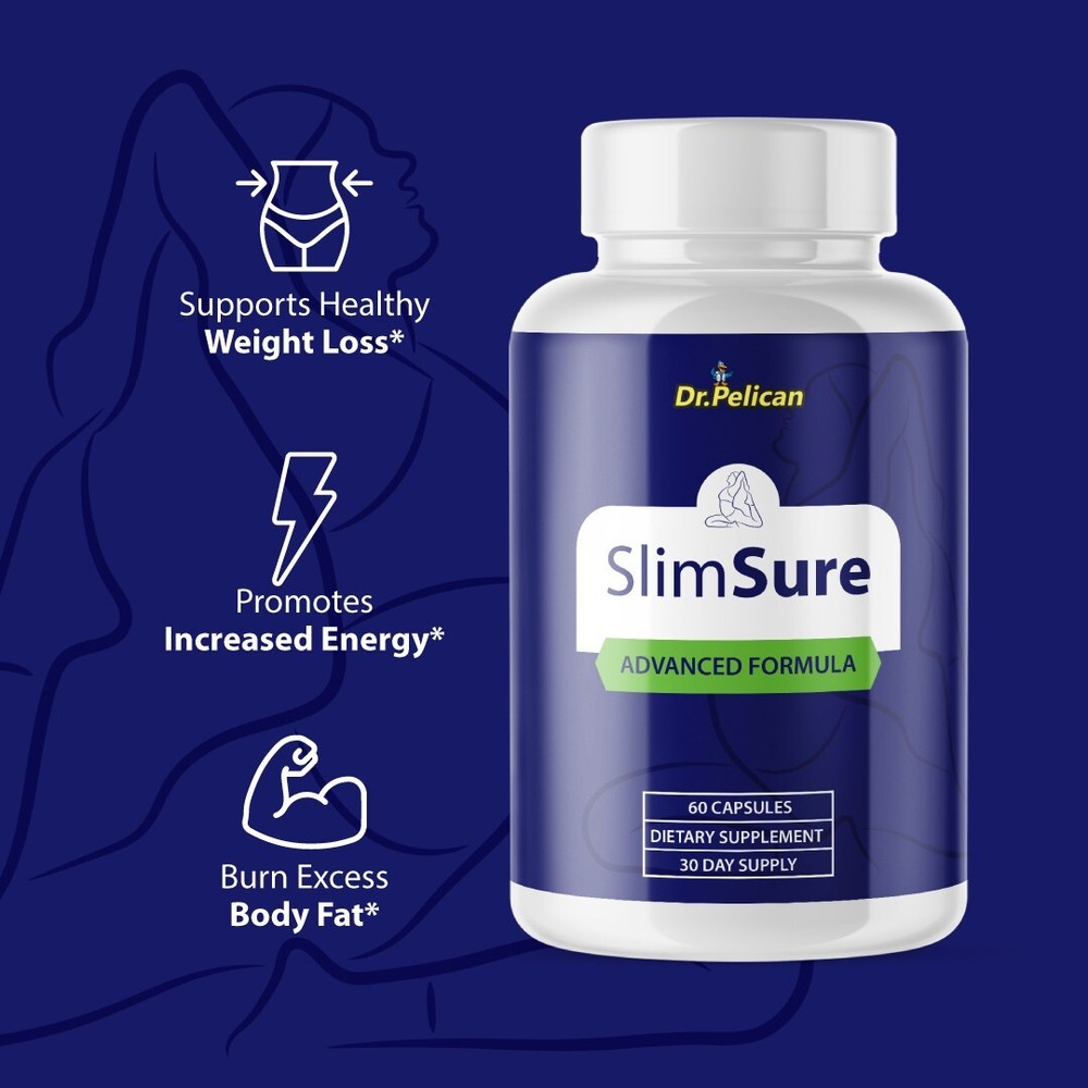 SlimSure- Digestive Support- 4 Bottles- 240 Capsules